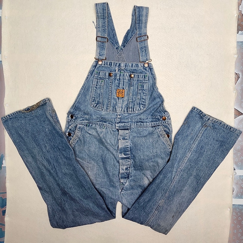 Vintage Big Ben by Wrangler Denim Overalls Womens 34x31 Medium Wash Workwear